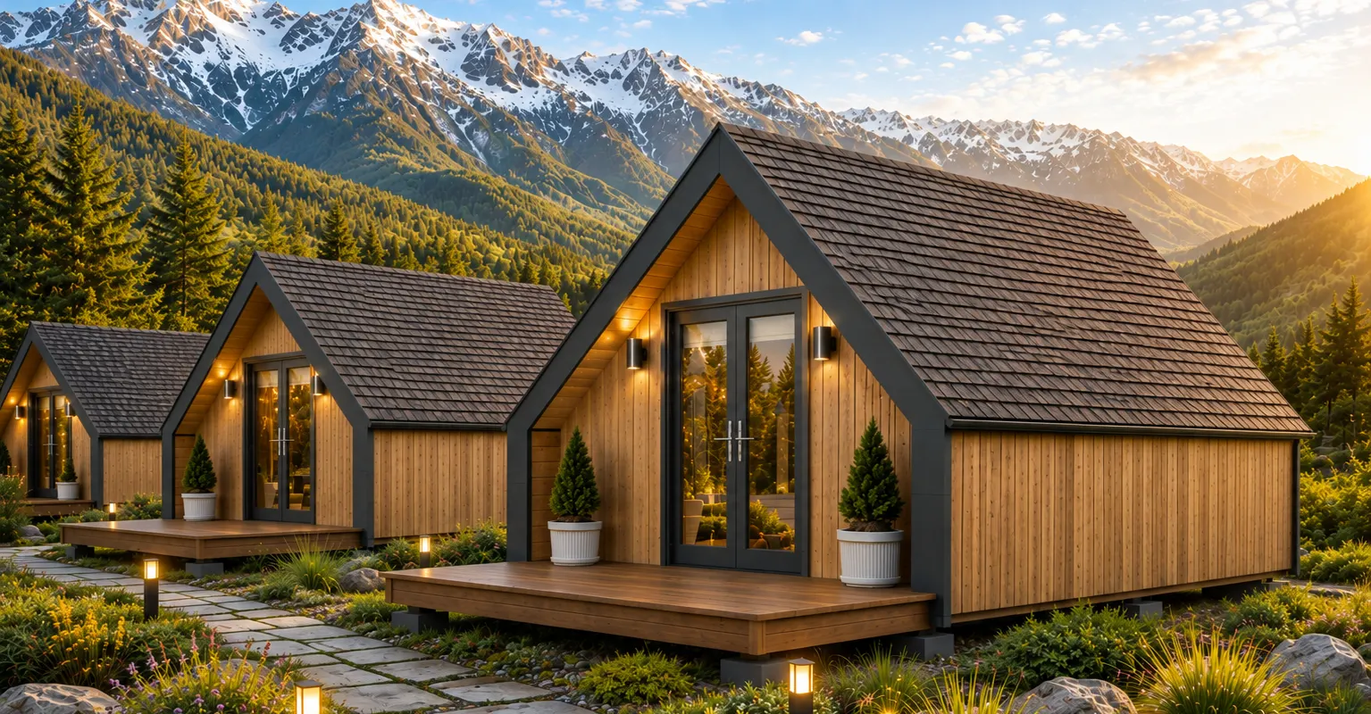 ModRoom A-Frame prefab pod home for Indian resorts